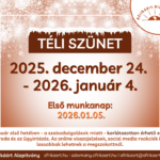 Téli szünetre megyünk